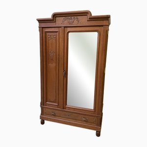 Armoire Art Nouveau Antique, 1890s