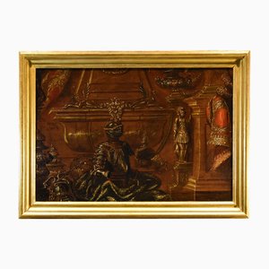Atelier d'Antonio Tibaldi, Nature morte avec tapis, années 1600, huile sur toile