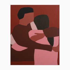 Bodasca, Soulmates Terracotta, 2025, Acrylic on Canvas