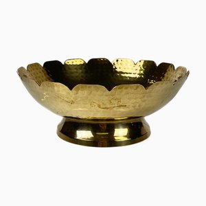 Tazza indiana in metallo dorato, anni '70