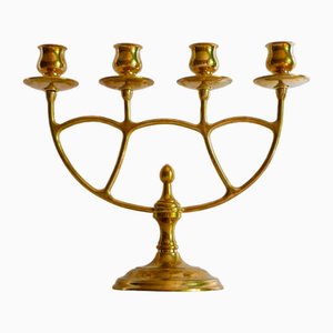 Swedish Grace Brass Candleholder from Skultuna, Sweden