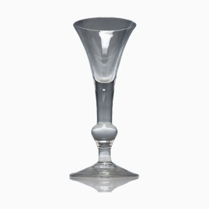 18th Century Kit Kat Balustroid Wine Glass, 1740
