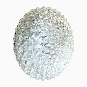 Vintage Glass Flush Mount, 1990s