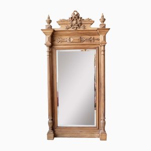 Antique French Wooden Mirror, 1900s