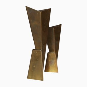 Art Deco Cubist Vases from WMF, 1930s, Set of 2