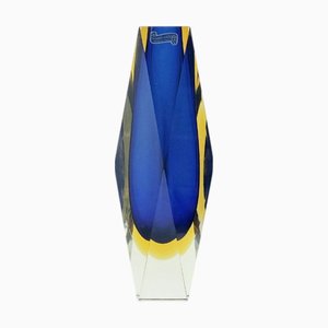 Vase Sommerso Mid-Century en Verre de Murano par Flavio Poli pour Alessandro Mandruzzato, Italie, 1970s