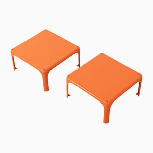 Beistelltische von Vico Magistretti für Artemide, 2er Set