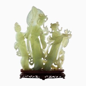 Guanyin in Serpentine Stone