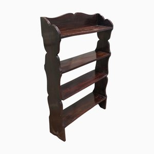Arts and Crafts Open Front Elm Bookcase, 1900