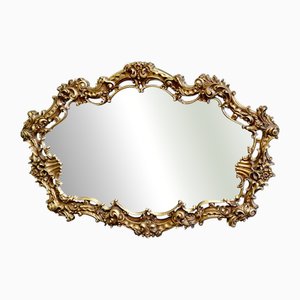 Large Rococo Style Gilt Wall Mirror, 1960