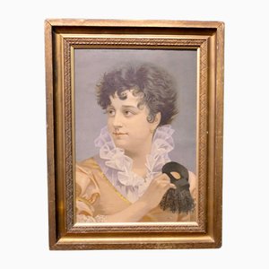 Porträt einer Maskerade, Ölgemälde an Bord, gerahmt