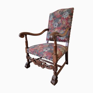 French Lounge Chair in Elm