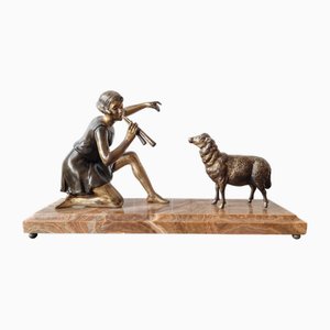 Girl and Sheep Figurine, 1960s
