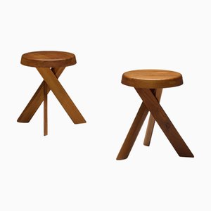 Tabouret S31 par Pierre Chapo, France, 1970s