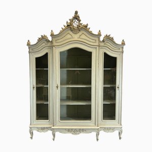 Antique French Three-Door Bookcase