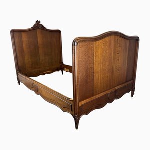 French Double Bed in Oak