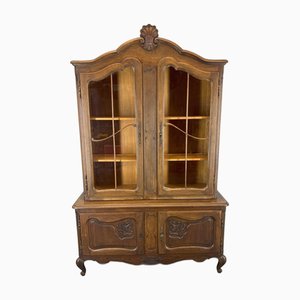 Französische Vintage Vitrine aus Eiche im Louis XIV Stil