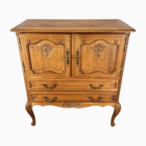 Table de Chevet Louis XV Vintage en Chêne, France