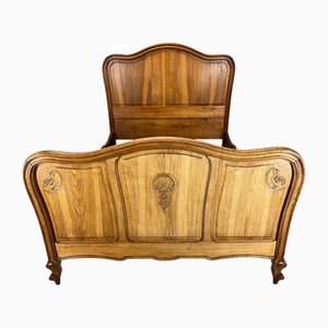 Antique French Bed Frame with Headboard