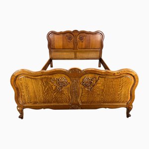 Antique Louis XV French Carved Double Bed
