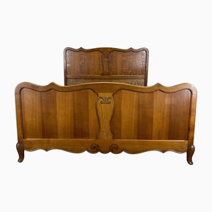 Vintage French Oak Double Bed