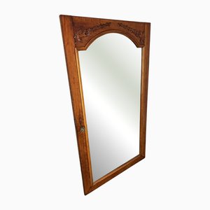French Wall Mirror with Mahogany Frame