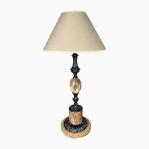 Ceramic and Brass Table Lamp