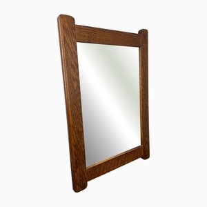 Vintage Oak Wall Mirror