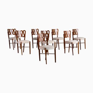 Chaises 969 Volute par Gio Ponti, 1970s, Set de 8