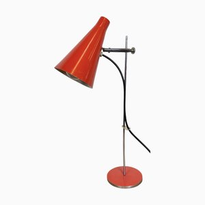 Vintage Red Table Lamp, 1970s