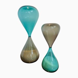 Hourglasses by Fulvio Bianconi for Venini, 1980s, Set of 2