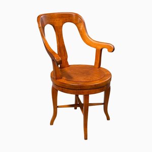 Drehbarer Sessel aus Buche, 1900
