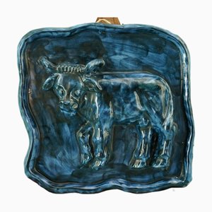 Targa vintage in ceramica di Musa, anni '30