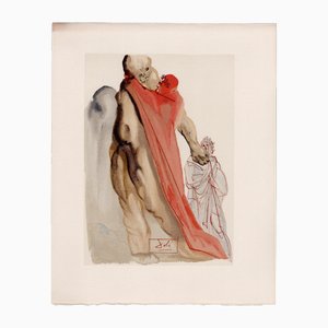 Salvador Dali, Virgil's Reproach, 1964, Original Woodcut