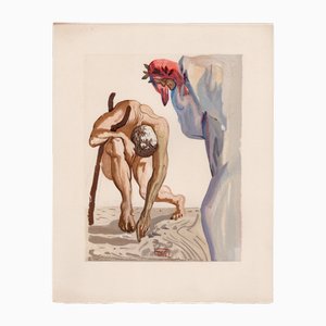 Salvador Dali, The Law of Ascent, 1964, Original Woodcut