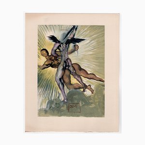 Salvador Dali, The Guardians of the Princes' Vale, 1964, Original Woodcut