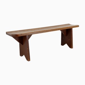 20th Century Rustic Wooden Bench