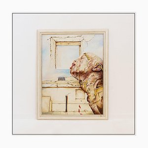 Joseph Laureys, Surrealist Composition, Oil Painting on Panel