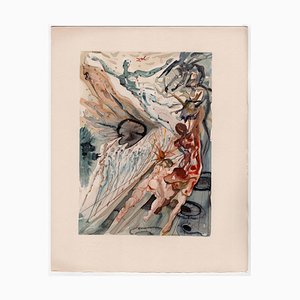 Salvador Dali, The Two Groups of Lustful, 1964, Original Holzschnitt