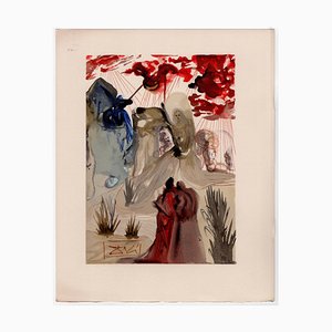 Salvador Dali, The Divine Forest, 1964, Original Woodcut