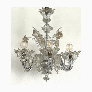 Lámpara de araña de cristal de Murano de Made Murano, años 50