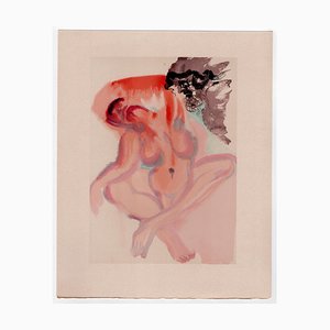 Salvador Dali, The Negligent, 1964, Xilografía original