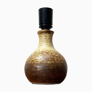 Mid-Century Modern Danish Studio Pottery Oil Lamp from Aage Würtz, 1960s