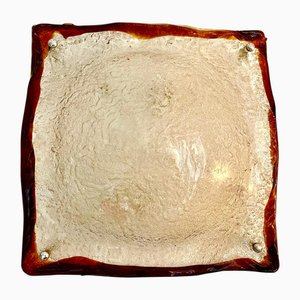 Wall Lighting in Ice Frost Glass Murano attributed to Mazzega, Italy, 1970