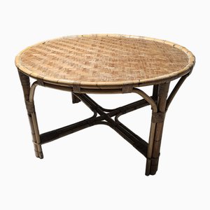 Tavolo da pranzo in bambù, Italia, anni '60