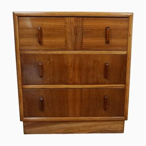 Cassettiera Art Déco in noce figurato di Markies Antiques, anni '30