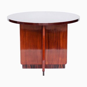 Französischer Art Deco Beistelltisch aus Makassar & Nussholz, 1925