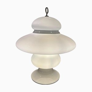 Mid-Century Glass Table Lamp