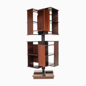 Rotating Bookcase Centro attributed to Claudio Salocchi, Italy, 1960s