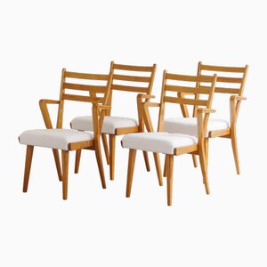 Juego de sillas Mid-Century moderno, 1950. Juego de 4